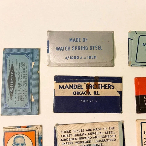 Vintage Mixed Lot of  13 Razor Blades Gillette Marlin Kismet Rio USA Canada - Picture 7 of 10